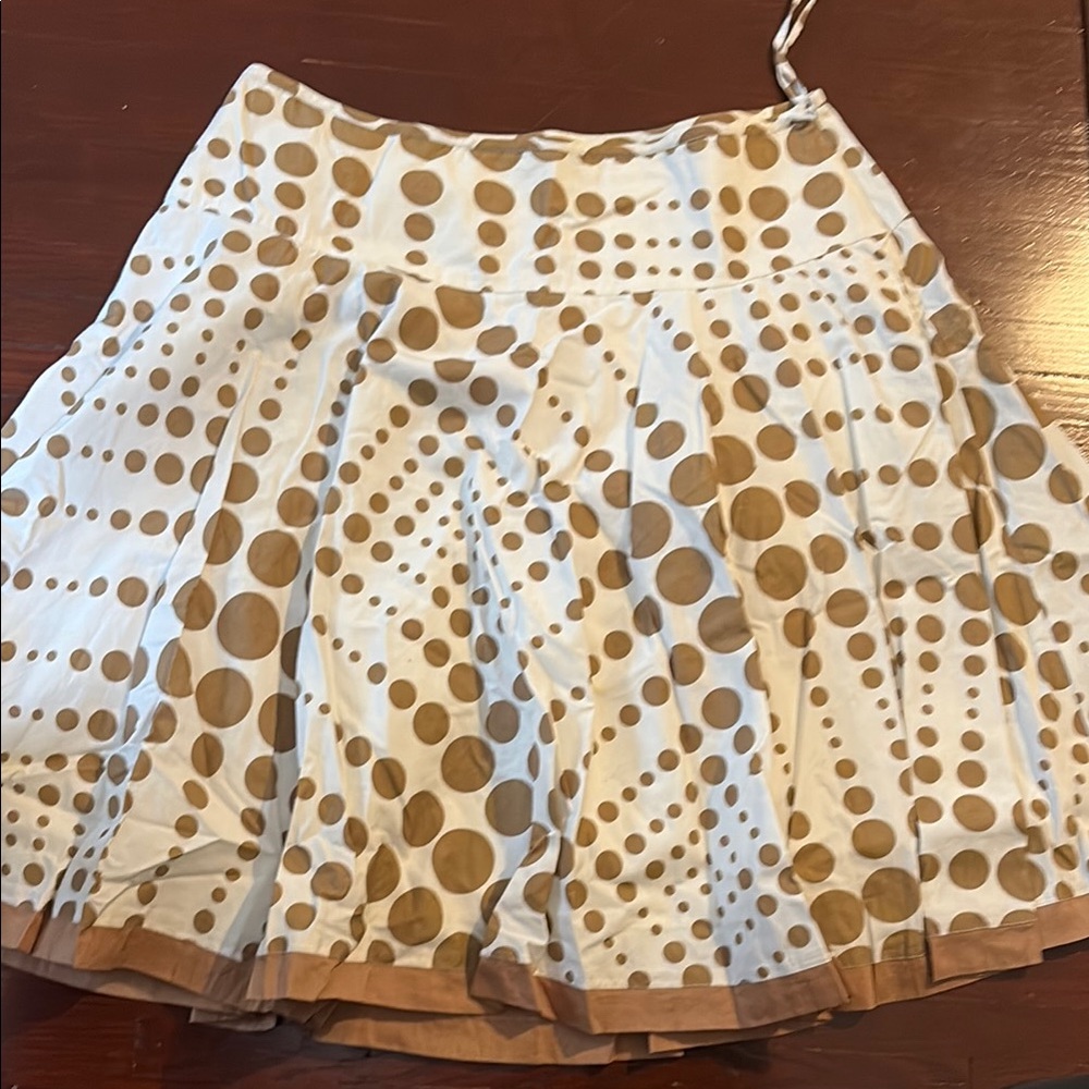 Stylish Gold Polka Dot Skirt